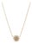 Ladies 14k Yellow Gold 0.23ct Diamond Adjustable Chain Sunburst Pendant Necklace For Sale