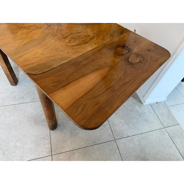 Wood Art Deco Bauhaus Round Side Table, 1950s For Sale - Image 7 of 18