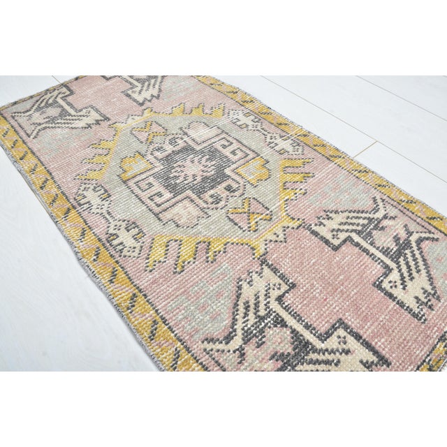 Nomadic Vintage Wool Rug For Sale - Image 4 of 5