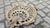 Art Nouveau brass fireplace base, for stove, dimensions: width 26 cm, depth 22 cm, height 3 cm.