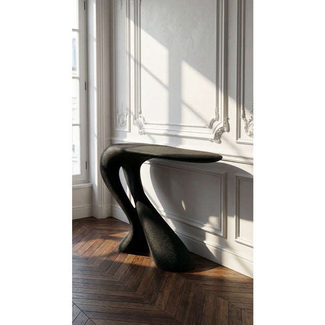 Contemporary Sculptural 3D-Printed Sand Console Table by Blacksand Lab For Sale - Image 3 of 6