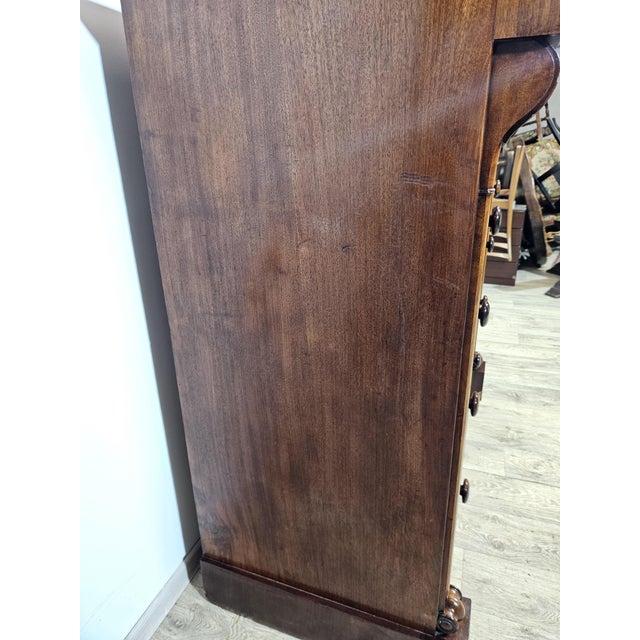 Biedermeier Chiffonier Chest of Drawers in Mahogany, 1800s For Sale - Image 6 of 18