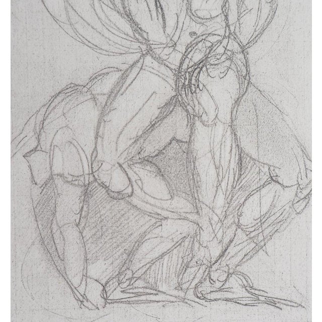 Auguste Rodin, Ombres et Lutte de Jacob avec l'ange, Etching For Sale - Image 7 of 8
