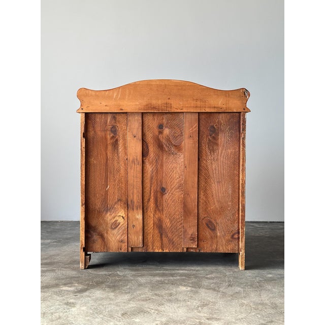 Vintage American Farmhouse Pine Washstand Cabinet Sideboard For Sale - Image 18 of 18