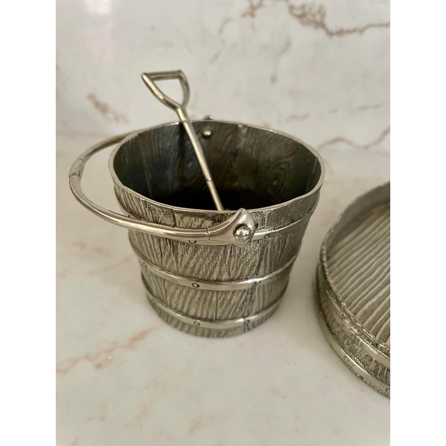 Gardening Pewter Creamer and Sugar Set For Sale - Image 4 of 7