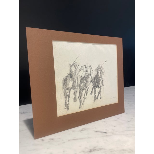 Triple crown... To the Races. Hand drawing. Pencil on Paper. Canadian Artist: Margaret M. Ovcjak