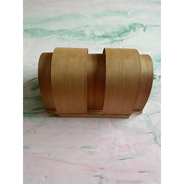 Mid-Century Modern Pine Veneer Wall Lamp by Translandia, Denmark, 1960s For Sale - Image 3 of 15