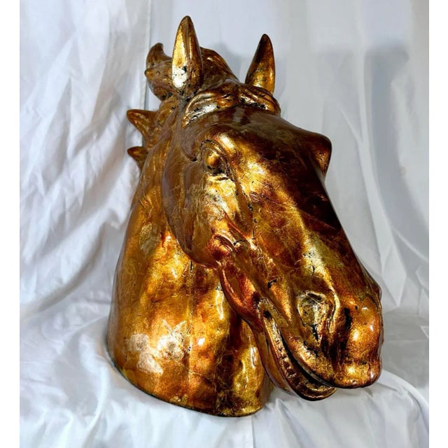 Postmodern 1990s Vintage Horse Head Sculpture For Sale - Image 3 of 12