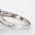 Metal Emerald Diamond Ring Estate 14k White Gold Pear Halo Sz 7 Fine Jewellery For Sale - Image 7 of 7