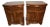 1930 Pair of English Regency Burl Walnut Nightstands / Bedside Tables / Commodes For Sale