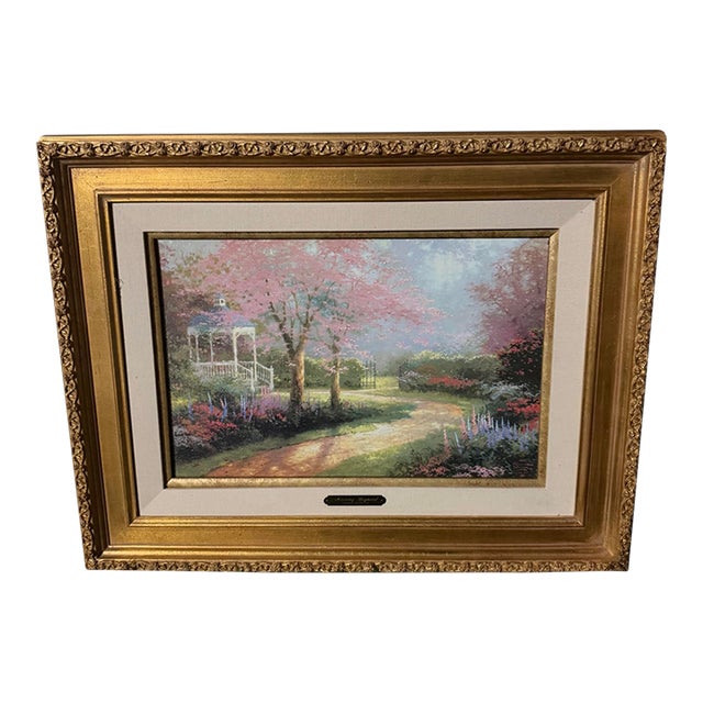 Rare! "Morning Dogwood" S/N Canvas Print by Thomas Kinkade For Sale