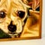 Brown 1989 Vintage Large Scale Contemporary Dog Portrait Original Oil Painting, “Chester” Artist Signed For Sale - Image 8 of 13