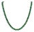 110 Ct Oval Natural Fone Oval Emerald Necklace, 14 K Gold 57.3 Gm , 18 " Long For Sale