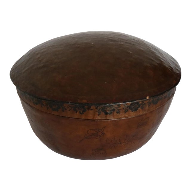 Late 19th Century Papier Mache Box For Sale