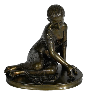 La Joueuse d’Osselets, 19th-Century, Bronze