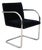 Ludwig Mies Van Der Rohe Brno Tubular Chair in Navy Blue Velvet Fabric by Gordon For Sale