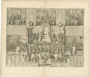 Coronation of the Emperor by Chatelain, 1732, Print