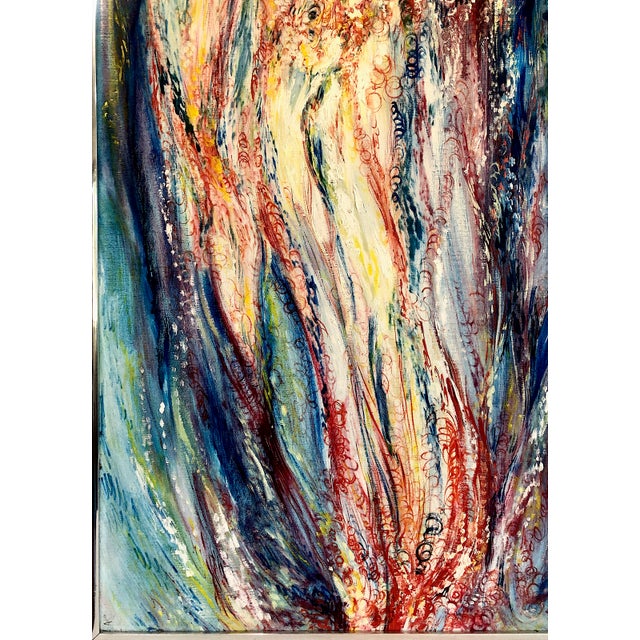 Abstract 1973 Painting, “Mystic Fires,” Signed by Swift For Sale - Image 4 of 13