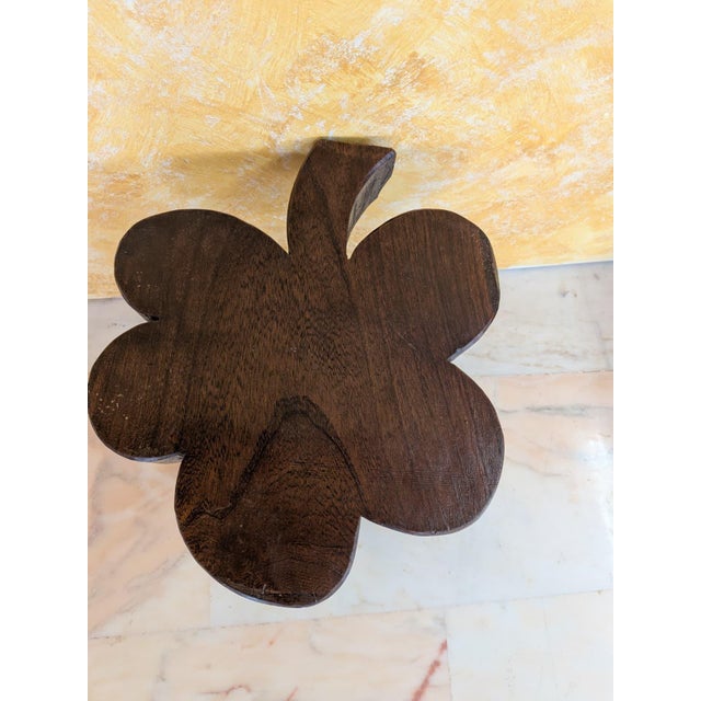 Brown Vintage Clover Stools, 1950s, Set of 2 For Sale - Image 8 of 11