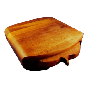 Vintage Danish Modern Curved Edge Cheese Board With Slide Out Tray