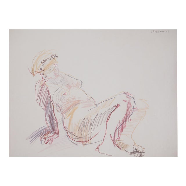 Oskar Kokoschka, Woman Sitting, Lithograph For Sale