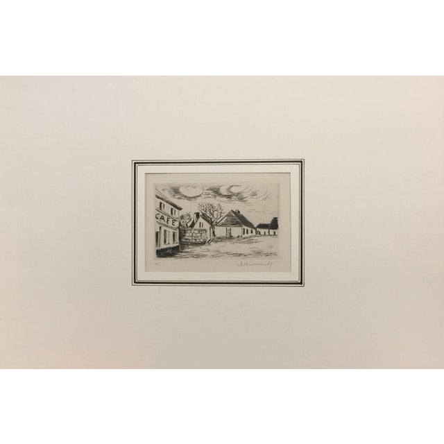 Original drypoint and etching. Hand signed. from the suite: "Visage de Maisons". Image Dimensions : 17 x 11 cm This piece...