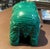 Malachite (From Congo) Bear Beautiful Malachite Bear Statue. Deep Green Colors. For Sale - Image 4 of 7