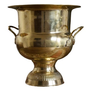 Brass Magnum Champagne Cooler For Sale