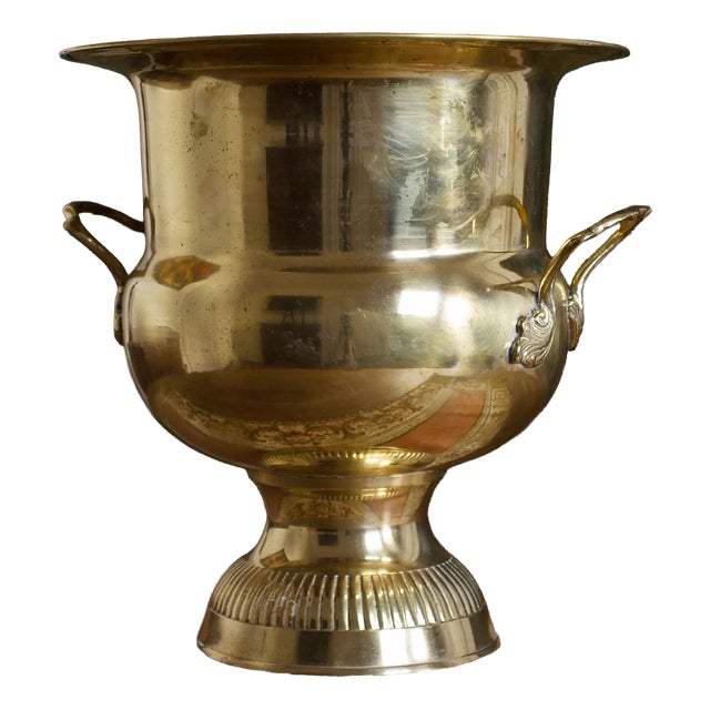 Brass Magnum Champagne Cooler For Sale