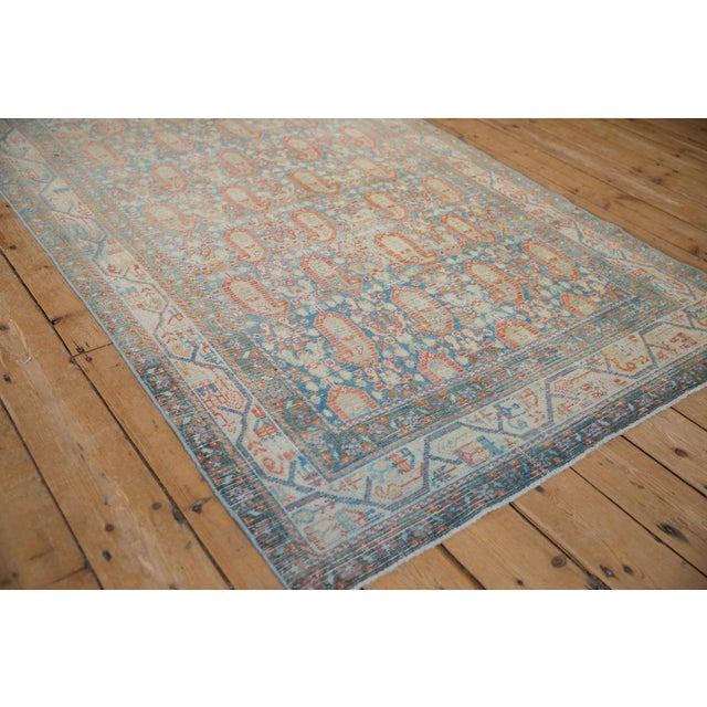 Vintage Distressed Serbend Rug - 4'2" x 6'6" For Sale - Image 11 of 12