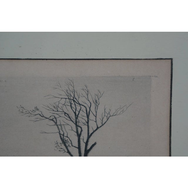 Printmaking Materials Late 19th Century Antique George William Bohde Signed Stone Bridge Dutch Landscape Etching 16", Framed For Sale - Image 7 of 10