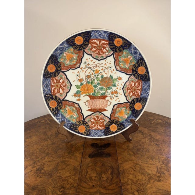 Antique Japanese Imari Charger, 1900s For Sale - Image 3 of 5