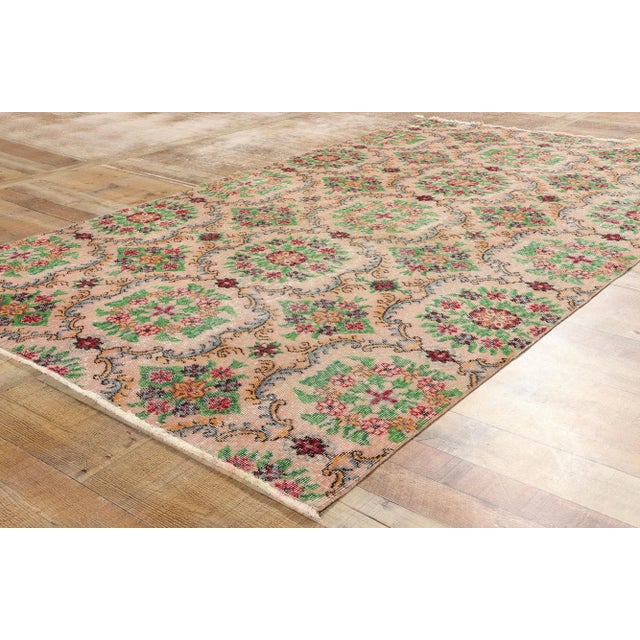 Textile Vintage Turkish Sivas Rug - 05'00 x 06'07 For Sale - Image 7 of 9