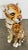 Vintage Italian Capodimonte Ceramic Cheetah Sculpture For Sale - Image 9 of 11