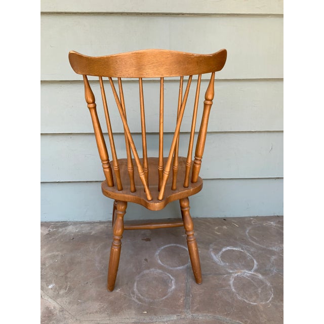 Farmhouse 1950s Vintage Wood Side Chair For Sale - Image 3 of 8
