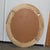 Contemporary 1980s Oval Wooden Wall Mirror With Painted Faux Tortoise Shell Frame For Sale - Image 3 of 5