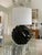 1980s Art Deco Revival, Van Teal Table Lamp, Black Ceramic Glase, Lucite Base. Euc. For Sale In Miami - Image 6 of 17