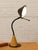 Mid-Century Modern Vintage Postmodern Black & Wood Cone Desk Lamp For Sale - Image 3 of 11