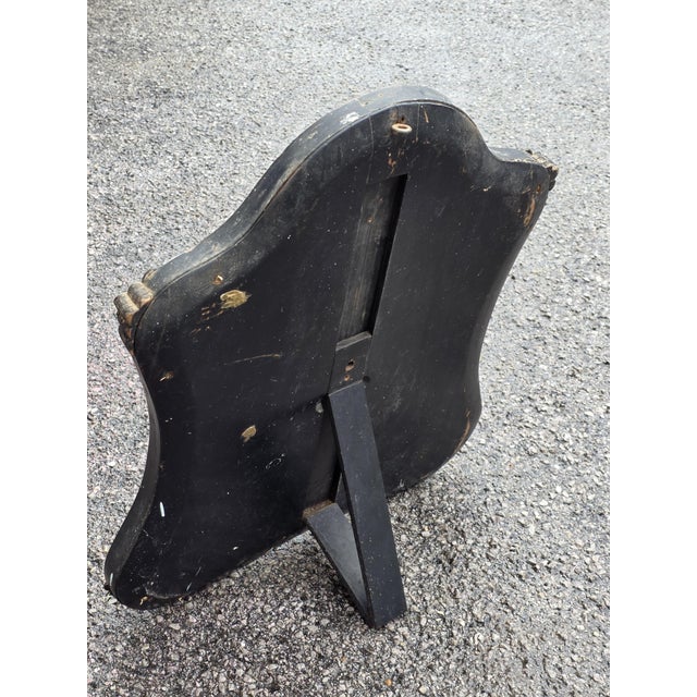 Art Nouveau Etched and Scalloped Table Mirror, Venice, 1910s For Sale - Image 6 of 9