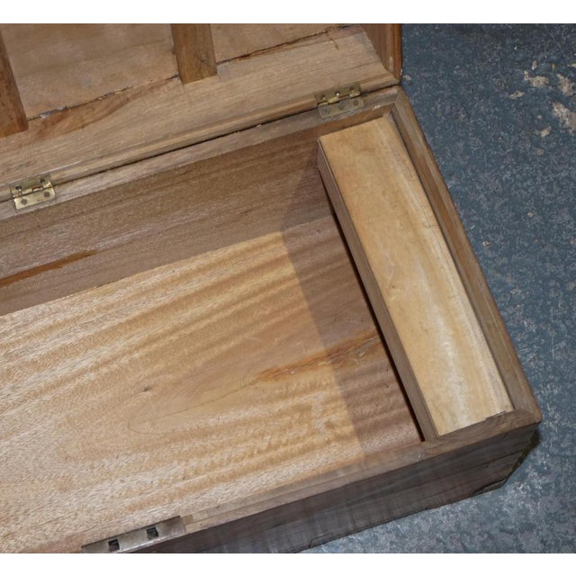 Antique English Camphor Wood Storage Trunk, 19th Century For Sale - Image 18 of 18