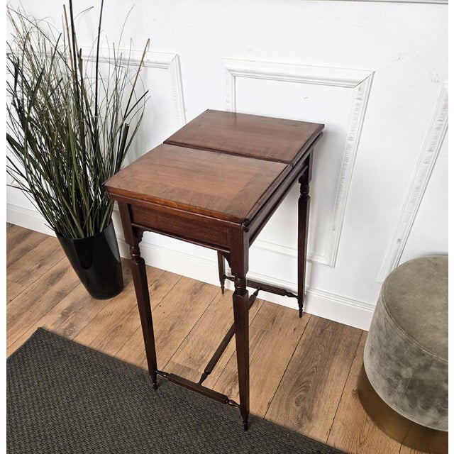 Brown Mid-Century Modern Italian Walnut Coffee Table, 1950s For Sale - Image 8 of 10