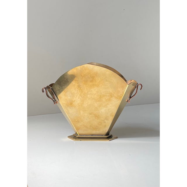 Art Deco Vase in Bronze and Copper by Holger Fridericias, 1920s For Sale - Image 4 of 10