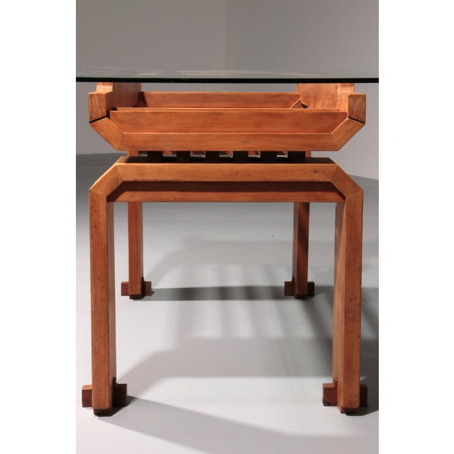 Mid-Century Italian Pine Dining Table, 1960s For Sale - Image 3 of 13