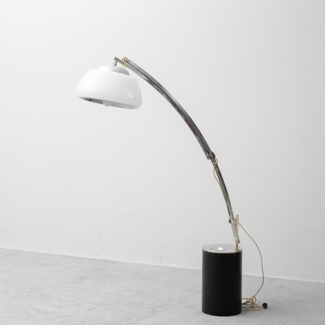 Arc Floor Lamp with Double Lighting, 1980s For Sale - Image 12 of 12