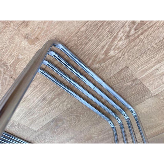 Marcel Breuer Bauhaus Chrome B9 Nesting Tables by Marcel Breuer, 1947, Set of 4 For Sale - Image 4 of 12