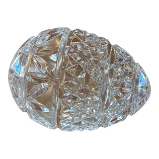Waterford Crystal Imperial Diamond & Fan Cut Egg For Sale