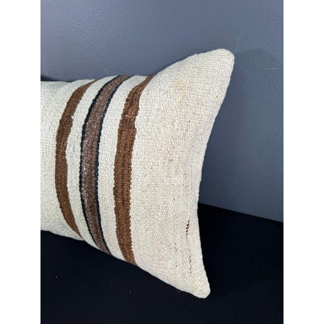 Turkish Hemp Pillow Cushion Natural Beige Brown Pillow Cushion Cover 16" x 24" #30044 Enhance your home decor with our...
