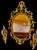 This elegant set features a large oval wall mirror with an ornate, gilded rococo-inspired frame, accompanied by two...