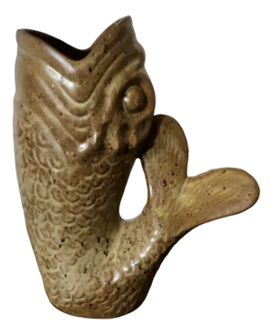 Giant French Fish Jug from Vallauris, 1950s