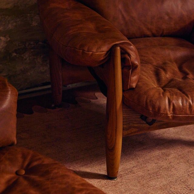 Sergio Rodrigues Jacaranda + Leather ‘Sheriff’ Lounge Chair by Sergio Rodrigues, 1957 - 2 Avail For Sale - Image 4 of 10